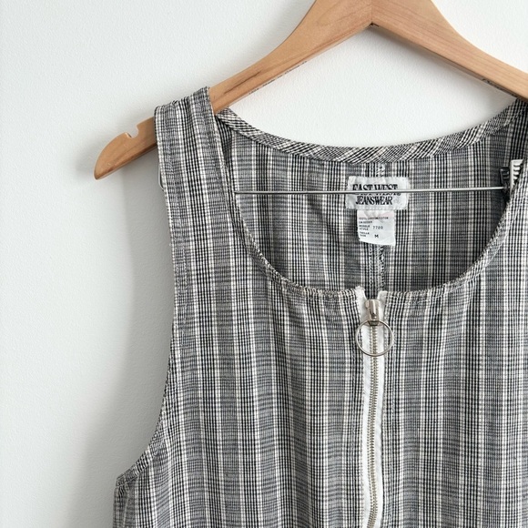 Vintage Y2K Plaid Zipper Front Dress - Picture 6 of 11